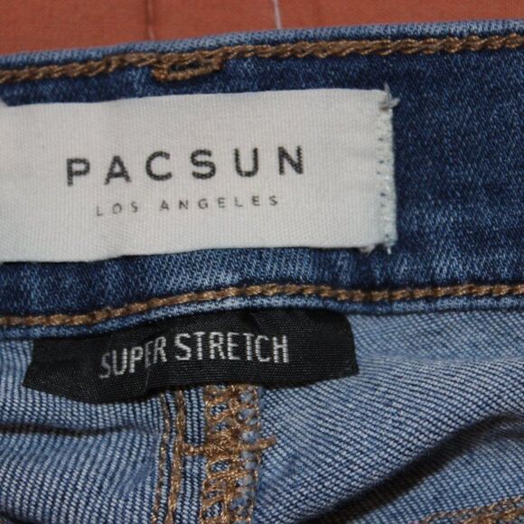 Pacsun High Rise Ankle Jegging Super Stretch Blue Jeans Women Size 25 - Picture 10 of 12